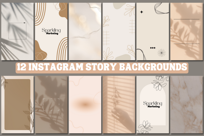 12 Minimal Modern Calming Beige Aesthetic Instagram Story Backgrounds