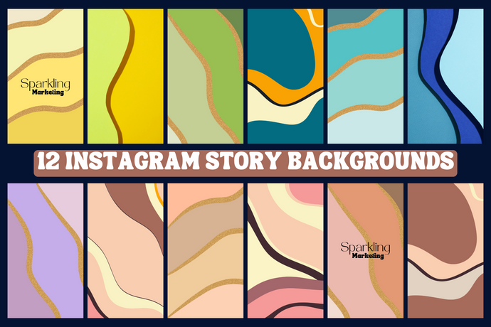 12 Colorful Wavy Abstract Modern Gradient Instagram Story Backgrounds