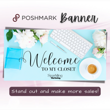 Load image into Gallery viewer, Poshmark Closet Header Banner // Welcome to My Closet
