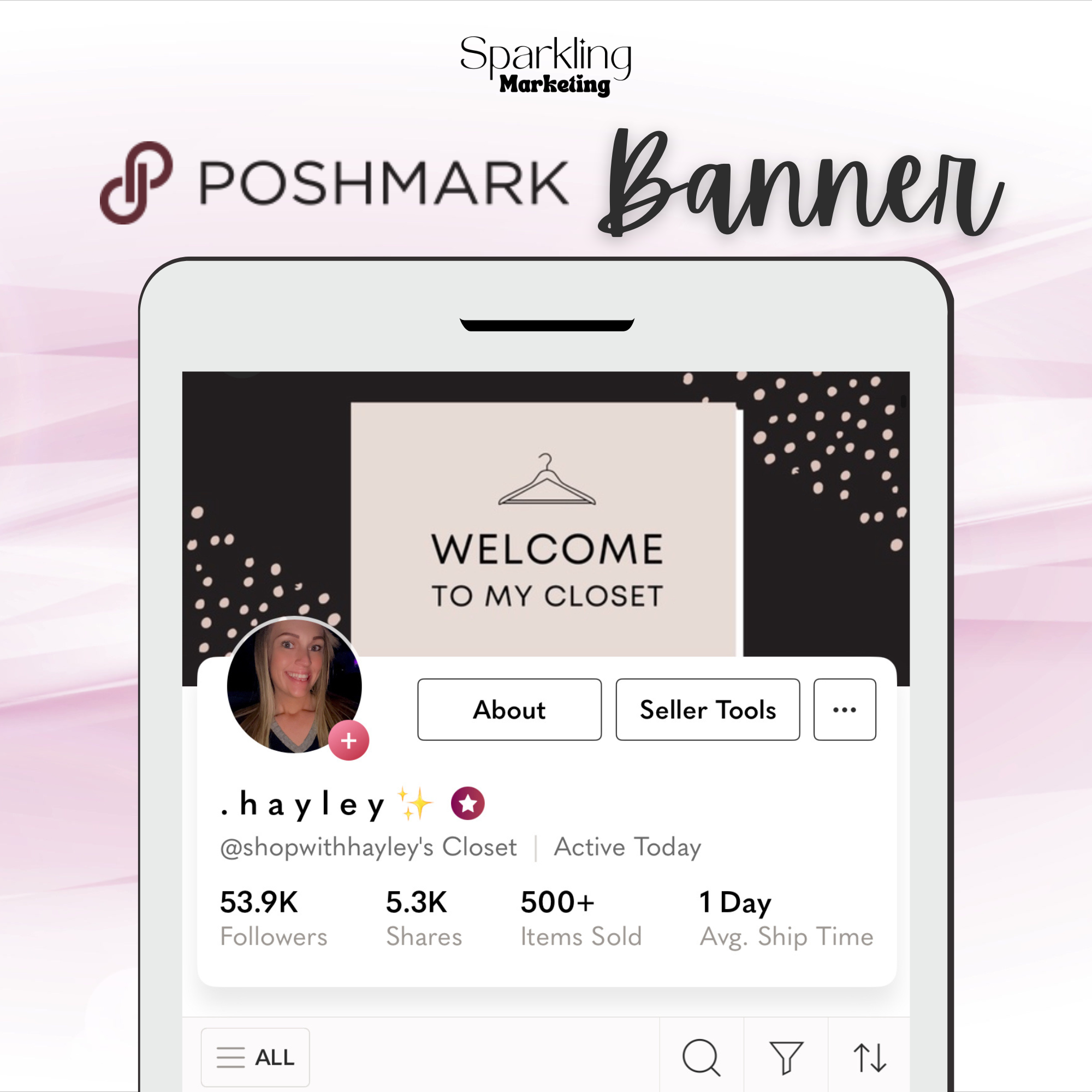 Poshmark Closet Header Banner // Welcome to My Closet // Boho Polka Do –  SparklingMarketing