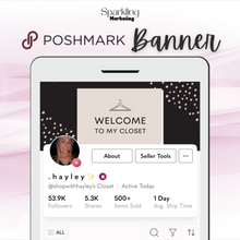 Load image into Gallery viewer, Poshmark Closet Header Banner // Welcome to My Closet // Boho Polka Dot
