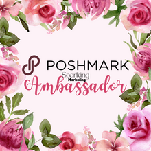 Load image into Gallery viewer, Set of 40 Poshmark Closet Signs [Watercolor Floral Pink Red Roses]
