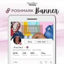Load image into Gallery viewer, Poshmark Closet Header Banner // Posh Ambassador // Women&#39;s Casual Outfit Clothes
