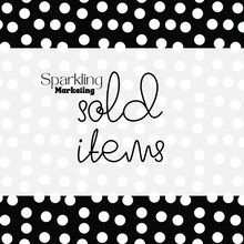 Load image into Gallery viewer, Set of 40 Poshmark Closet Signs [Black &amp; White Polka Dot]
