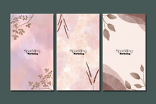 Load image into Gallery viewer, 13 Simple Floral Feminine Watercolor Instagram Story Backgrounds

