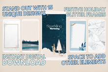 Load image into Gallery viewer, Festive Holiday Glitter IG Story Backgrounds // Instagram Background, Instagram Stories, Story Background, Christmas Instagram Template
