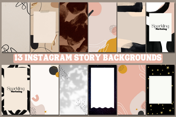 13 Pink Ivory Nude Beige Abstract Modern Instagram Story Backgrounds