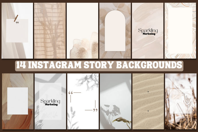 14 Natural Simple Beige Memo Space Instagram Story Backgrounds
