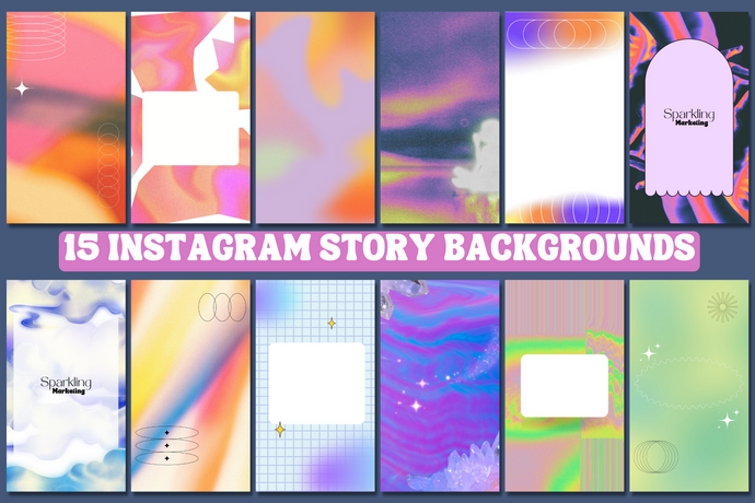 15 Bright Pink & Purple Trippy Gradient Instagram Story Backgrounds