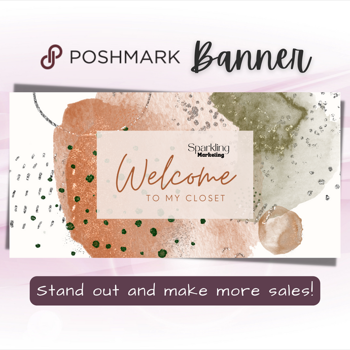 Poshmark Banner Welcome to My Closet Digital Download // 