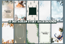 Load image into Gallery viewer, 15 Festive Happy Winter Holidays Instagram Story Backgrounds
