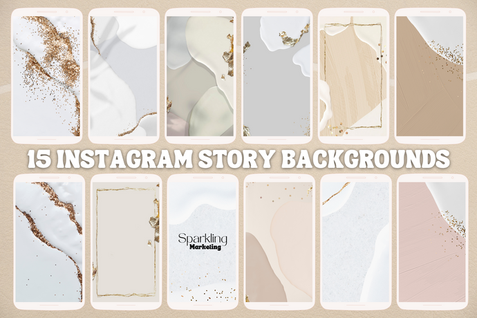 IG Story Backgrounds: Abstract Glitter Pastel // Instagram Background, Instagram Stories, Story Background, Instagram Template, Social Media