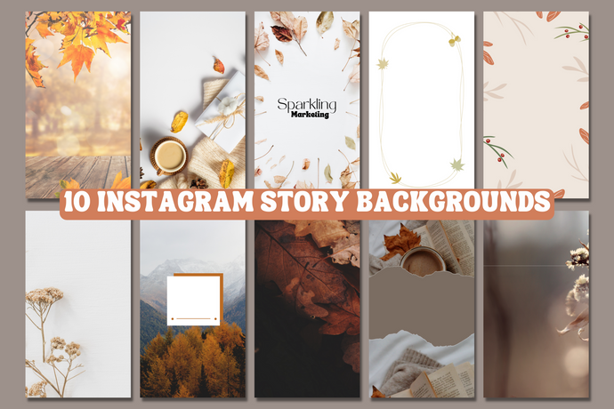 10 Fall Leaves Autumn Aesthetic Instagram Story Backgrounds