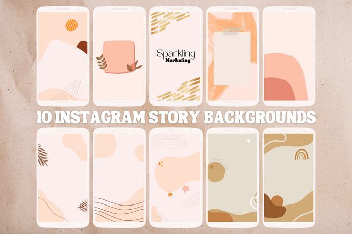 Abstract Pink Beige Boho IG Story Backgrounds // Instagram Background, Instagram Stories, Story Background, Instagram Template, Social Media