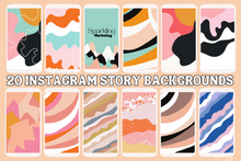 Load image into Gallery viewer, 20 Instagram Story Backgrounds // Instagram Background, Instagram Stories, Story Background, Instagram Template, Social Media Active
