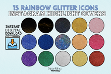 Load image into Gallery viewer, Instagram Highlight Covers, Glitter Sparkle Rainbow, Instagram Highlight Cover, Instagram Highlight Icons, Instagram Highlights
