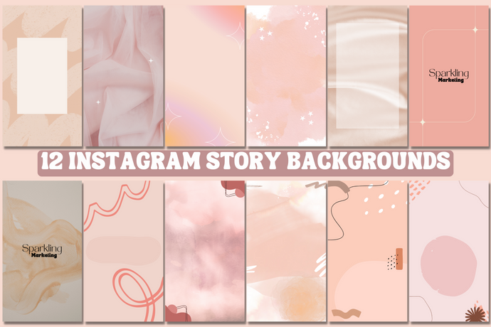 Instagram Story Backgrounds, Plum Blush Pink Abstract Mixed Media // Instagram Background, Story Background, IG Backgrounds, Digital Paper