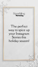 Load and play video in Gallery viewer, Festive Holiday Glitter IG Story Backgrounds // Instagram Background, Instagram Stories, Story Background, Christmas Instagram Template
