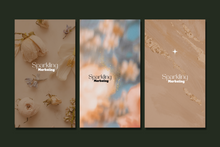 Load image into Gallery viewer, 12 Soft Pink Peach Floral Feminine Instagram Story Backgrounds
