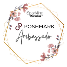 Load image into Gallery viewer, Set of 36 Poshmark Closet Signs [Pink &amp; Gold Floral Frames]
