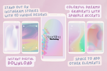 Load image into Gallery viewer, Colorful Dreamy Gradient IG Story Backgrounds // Instagram Background, Instagram Stories, Story Background, Instagram Template, Social Media

