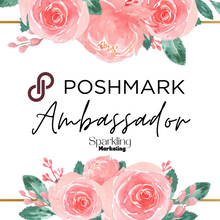 Load image into Gallery viewer, Set of 40 Poshmark Closet Signs [Elegant Pink &amp; Green Floral Frame]
