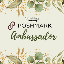 Load image into Gallery viewer, Set of 40 Poshmark Closet Signs [Green &amp; Golden Floral]
