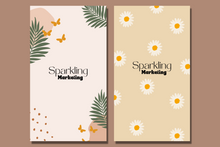 Load image into Gallery viewer, 10 Earthy Floral Beige Boho Instagram Story Backgrounds
