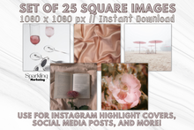 Load image into Gallery viewer, Rose Gold Aesthetic Instagram Highlight Covers
