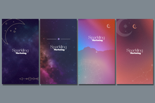 Load image into Gallery viewer, 14 Instagram Story Backgrounds, Deep Dreamy Celestial Night // Instagram Background, Story Background, IG Backgrounds, Digital Wallpaper
