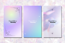 Load image into Gallery viewer, 12 Dreamy Pink &amp; Purple Celestial Gradient Instagram Story Backgrounds
